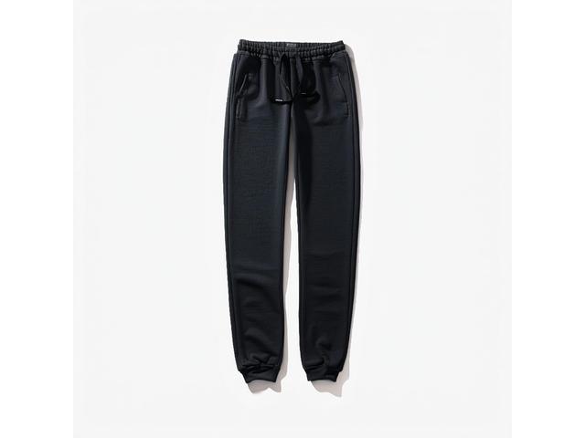 Front view of limited edition tapered sweatpants